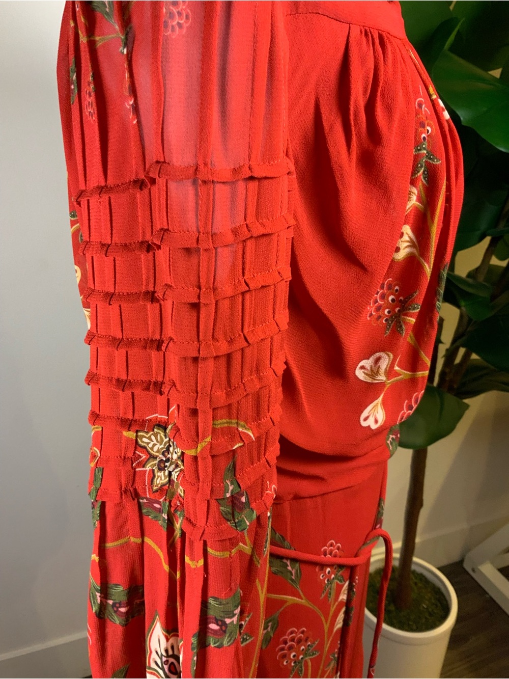 FARM Rio Red Floral-Embroidered Maxi Dress - Picture 7 of 16